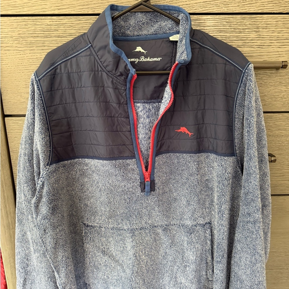 Tommy Bahama Blue Lightweight Shirt Jacket